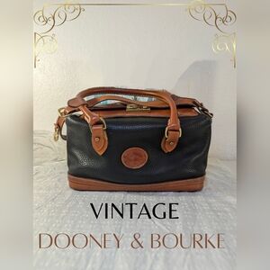 Dooney & Bourke Black and Brown Satchel